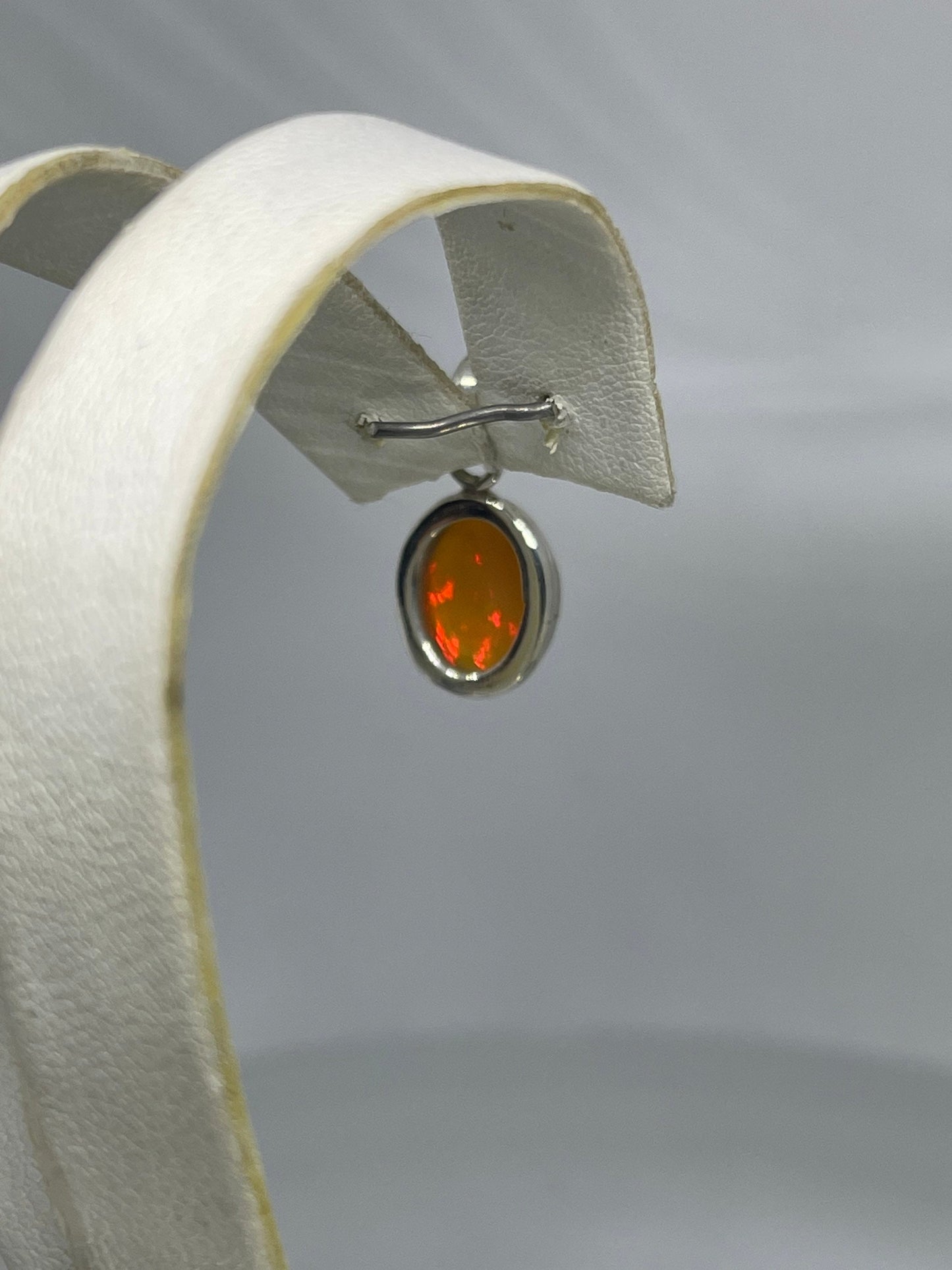 Natural Ethiopian Opal Sterling Silver Pendant