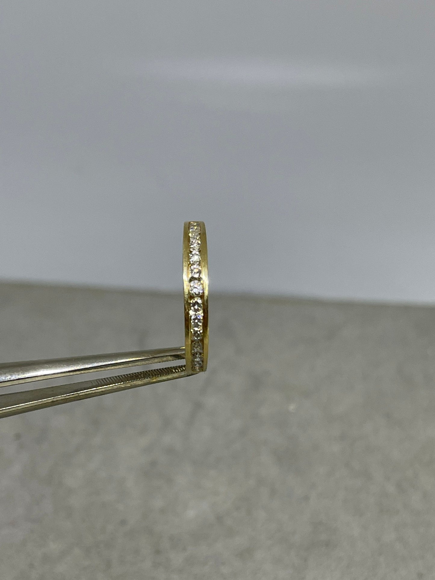 0.56 Carat Natural Diamond 14k Yellow Gold Wedding Band (Size 7.25)