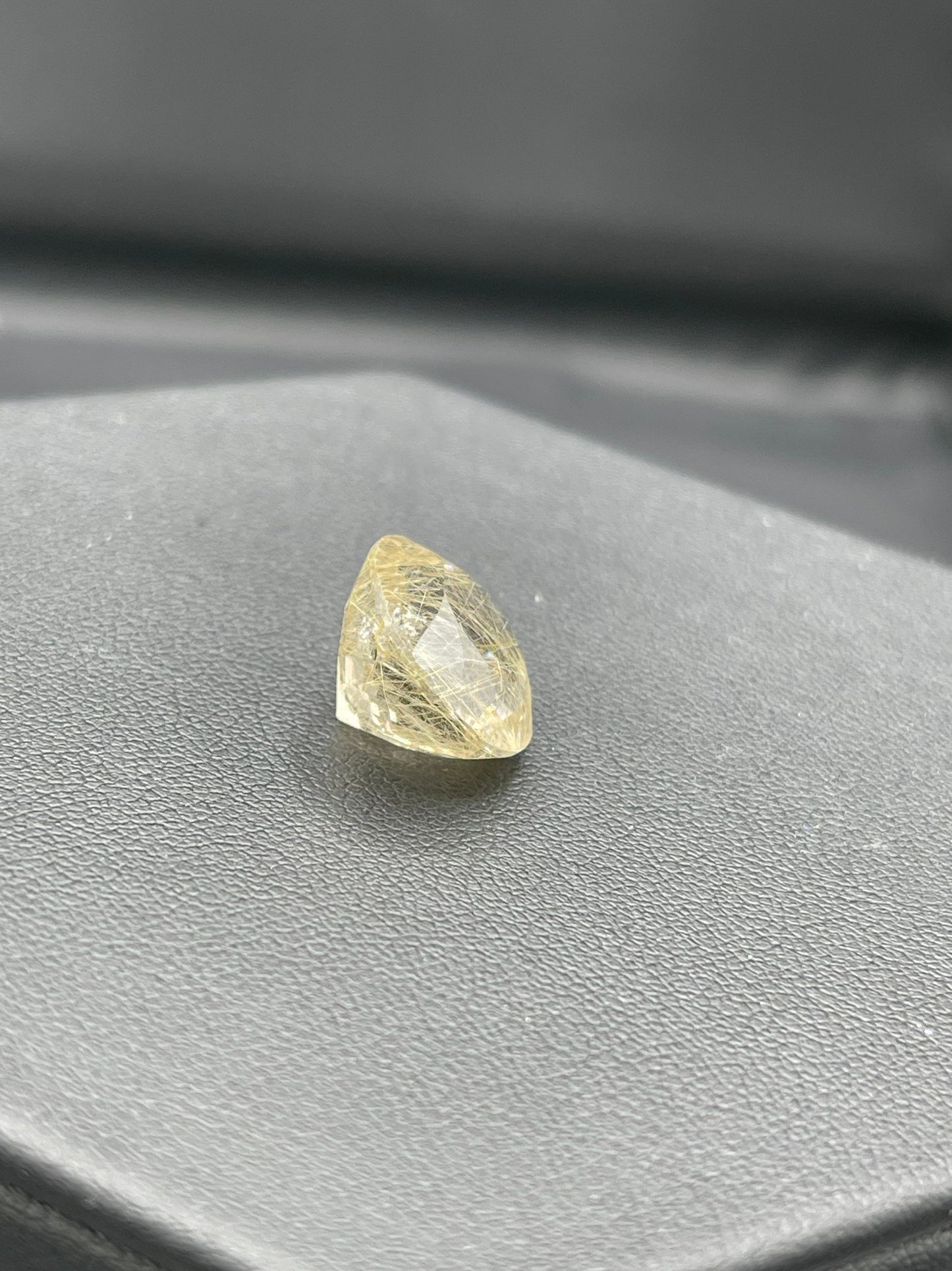 Faceted Rutile Quartz Round Loose Gemstones