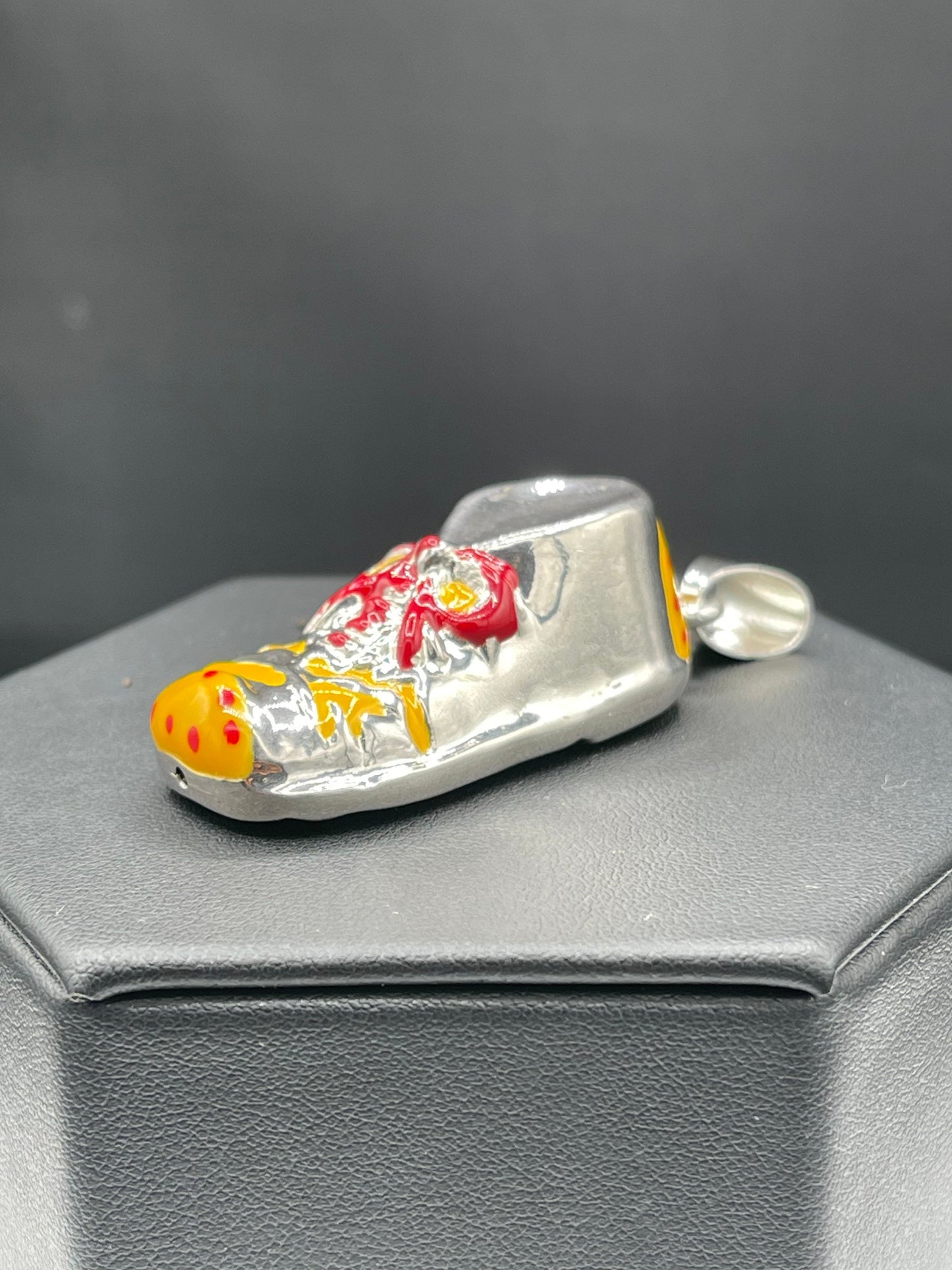 Handmade Designer Shoe Sterling Silver Pendant