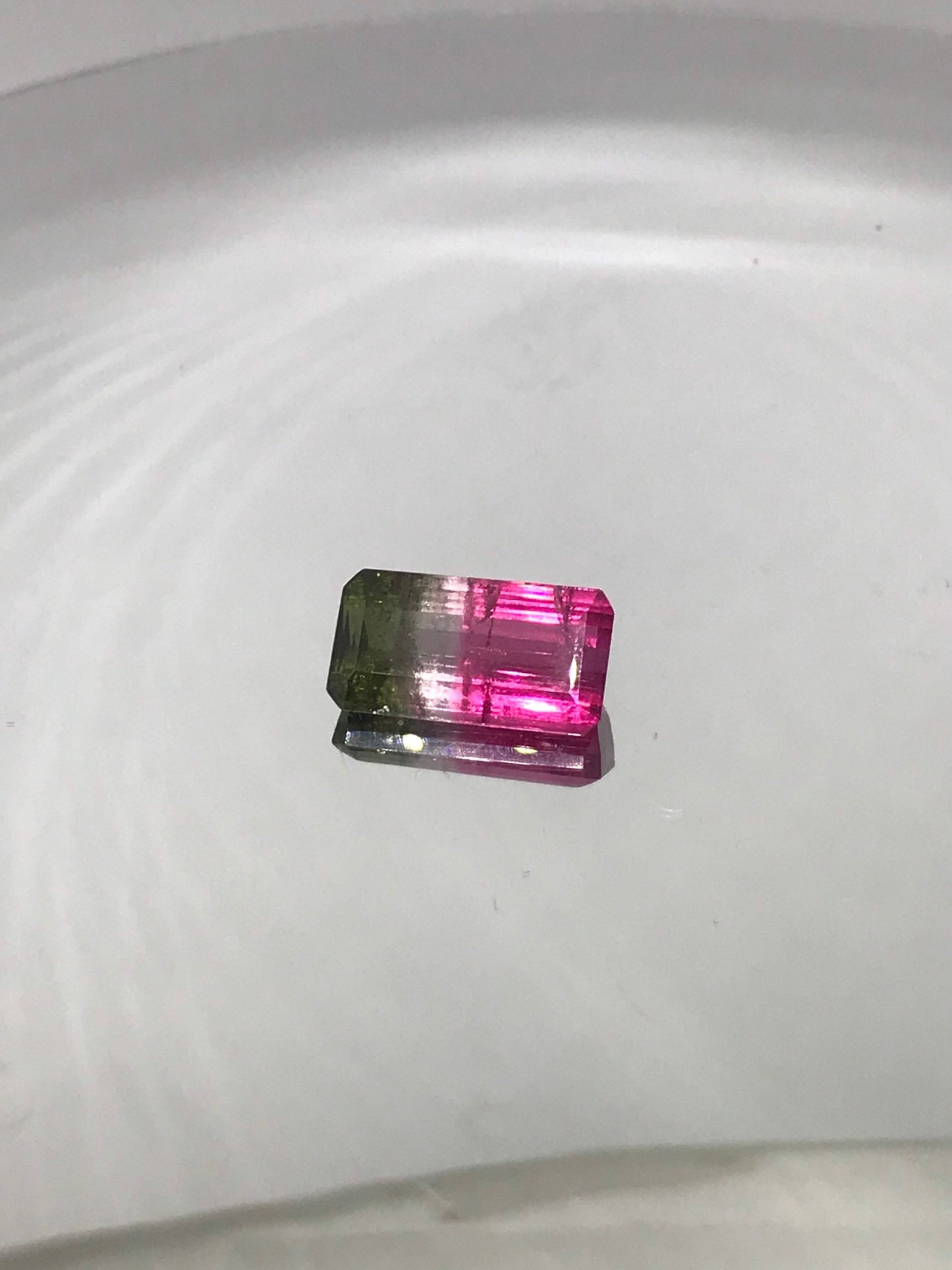 10.50 Carat Watermelon Particolor Natural Tourmaline (17.85 X 9.48 MM)