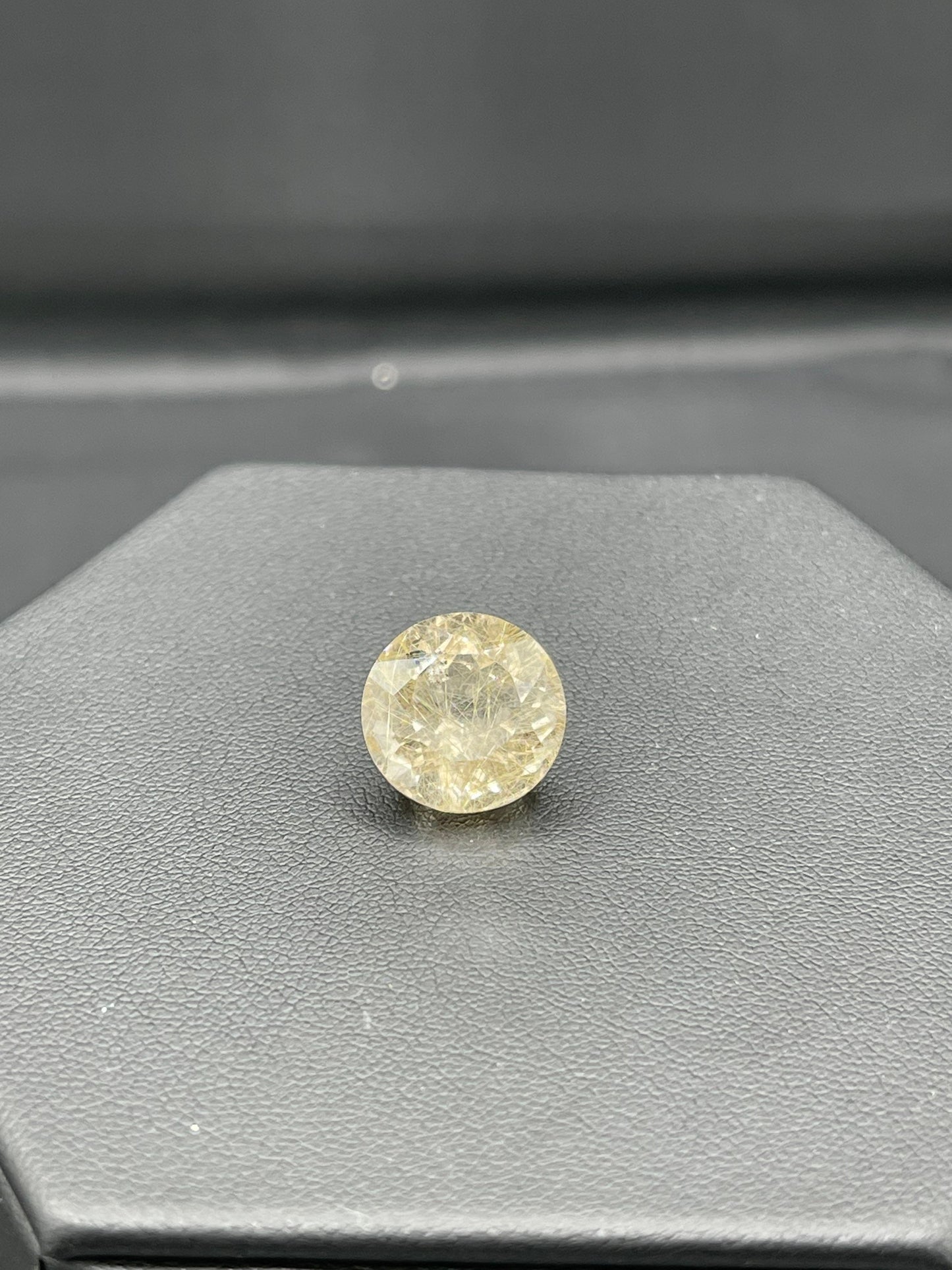 Faceted Rutile Quartz Round Loose Gemstones