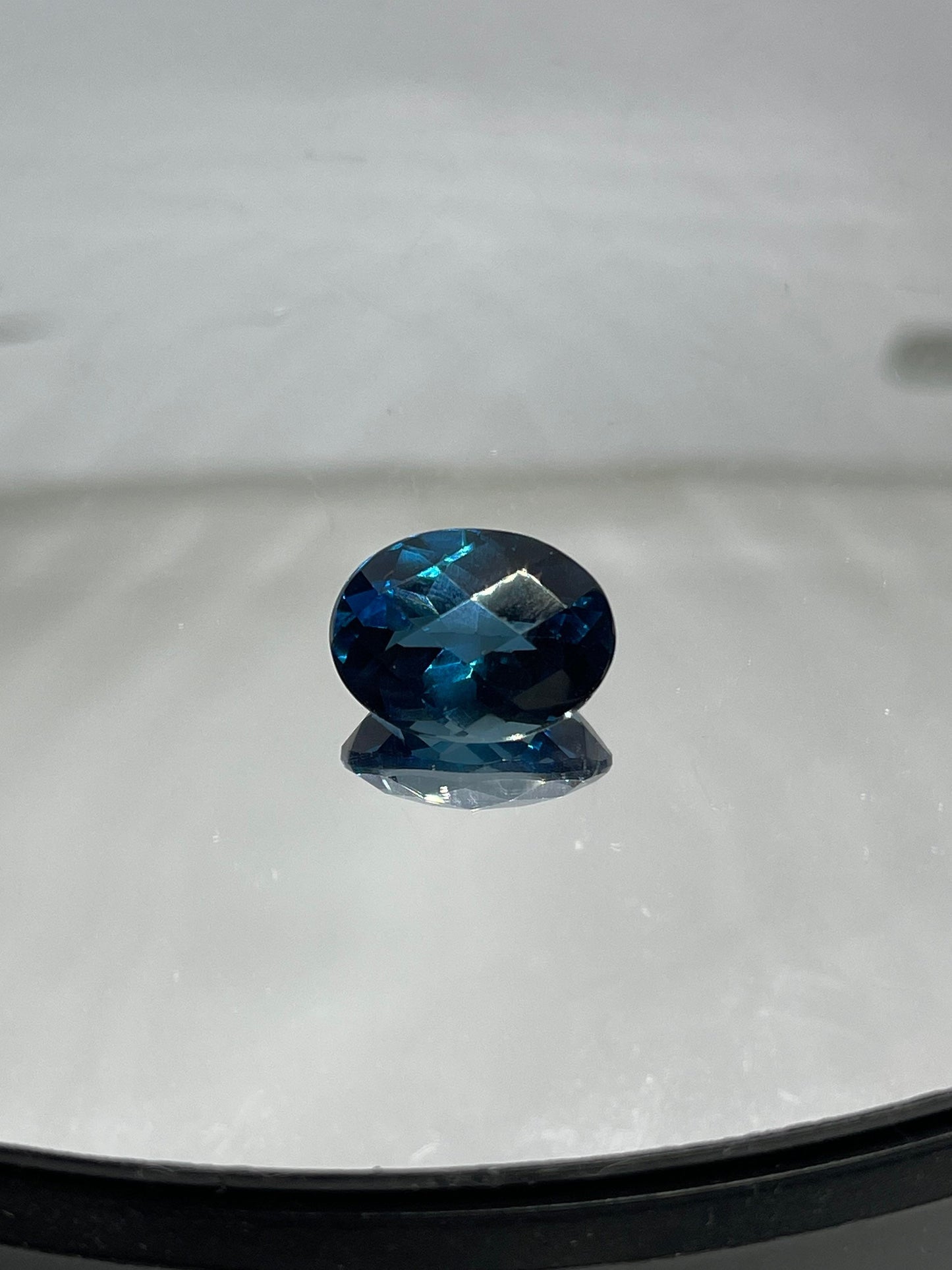 12.25 Carat London Blue Topaz Oval Cut Loose Stone