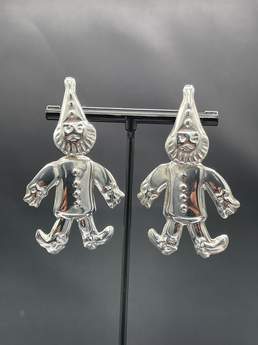 Gnome Sterling Silver Dangle Earrings