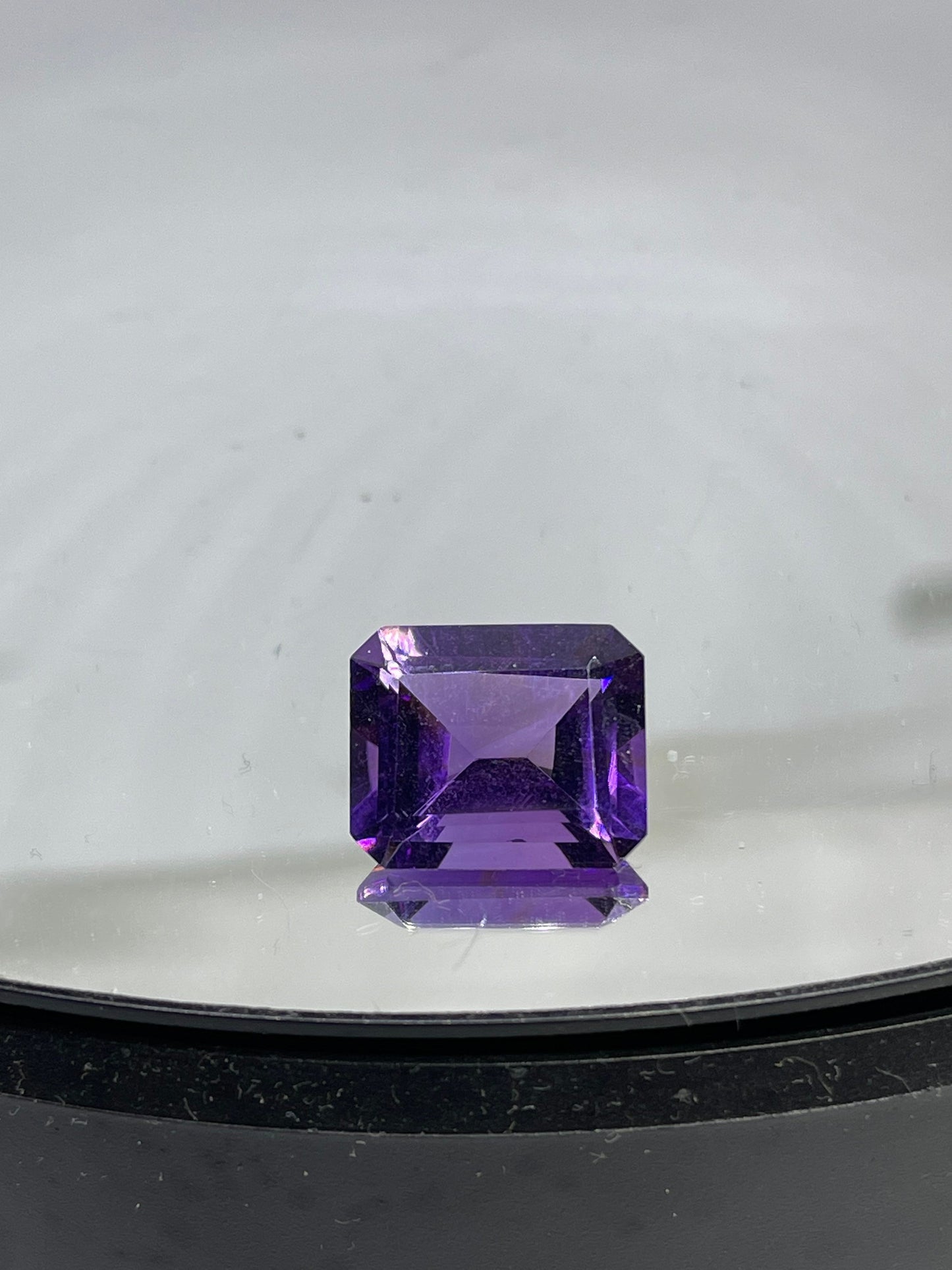 10.47 Carat Bolivian Amethyst Emerald Cut Loose Stone