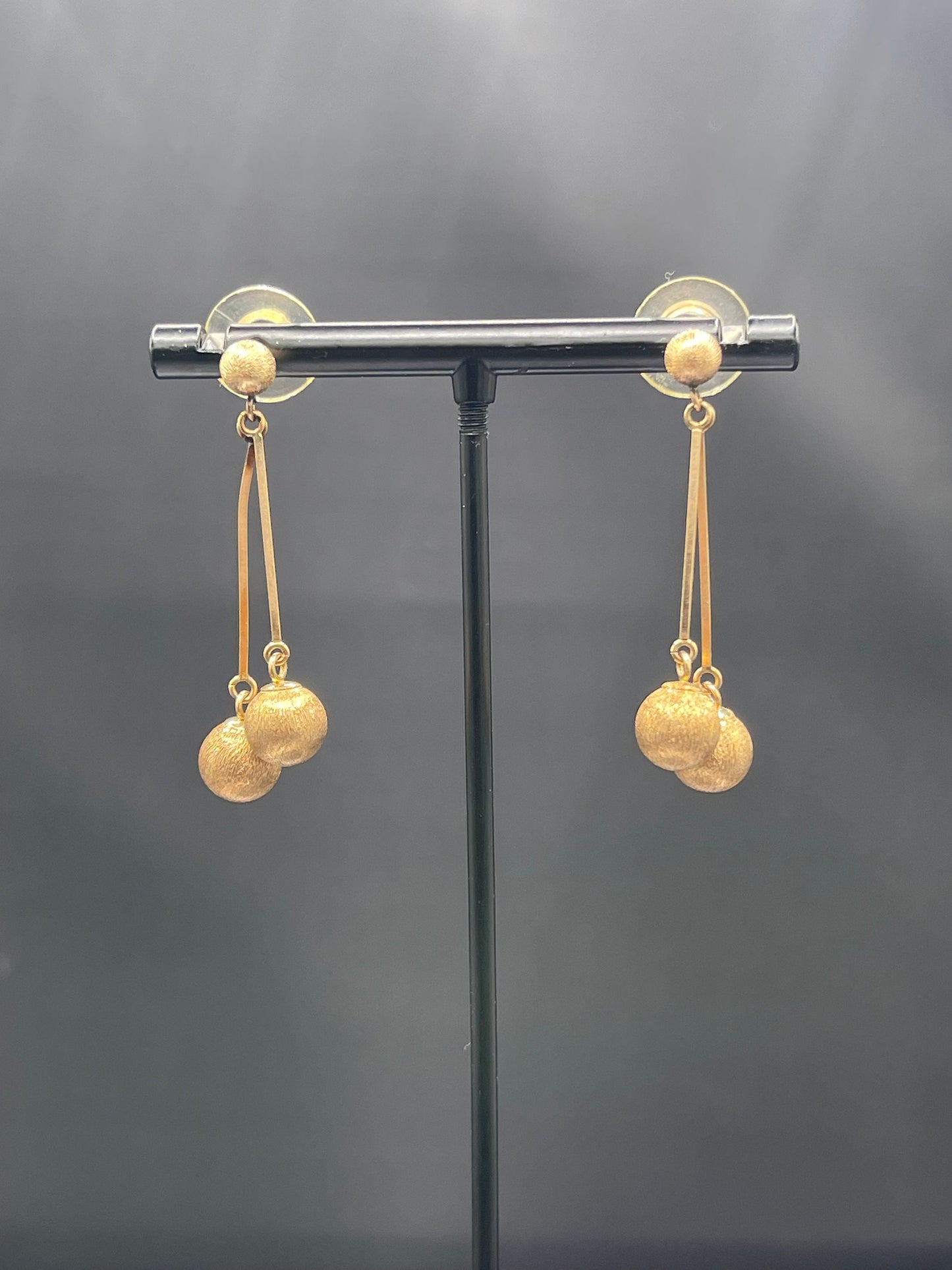 14K Solid Gold Dangle Earrings