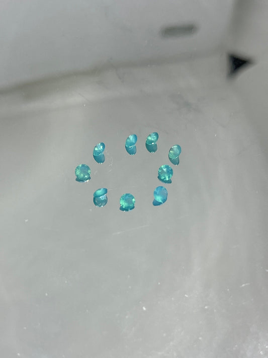 3MM Precision Machine Cut Paraiba Chalcedony