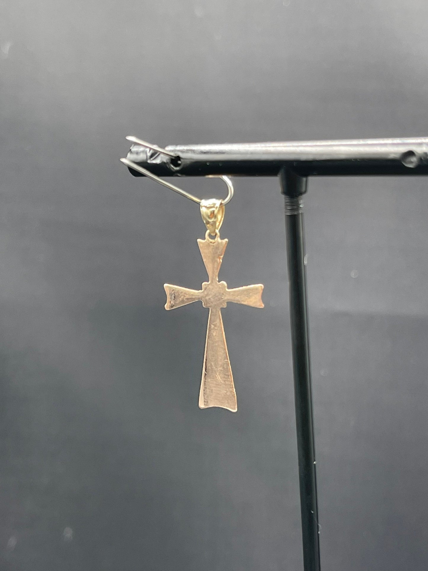 Solid 14k Rose Gold Cross Pendant